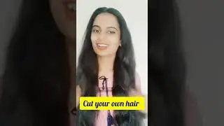 #shorts# how to cut your own hair straight at home /self hair cutting /#haircutting #viral