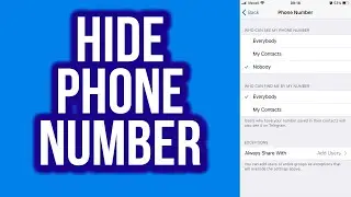 How to Hide Phone Number in Telegram