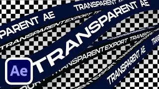 How to Export & Render Transparent Background in After Effects | Tutorial | Remove Black Background