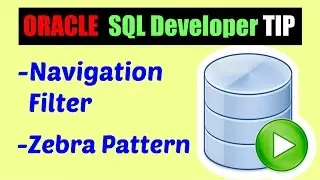 Oracle SQL Developer Tips : Navigation Filter and Zebra Pattern