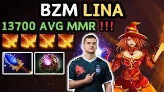 🔥 Bzm LINA Midlane Gameplay 22 KILLS 🔥 IMMORTAL 10 Magic Build By BZM - Dota 2