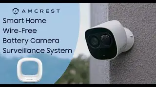 Amcrest Smart Home Wireless Security Camera System with Battery Camera and Smart Hub