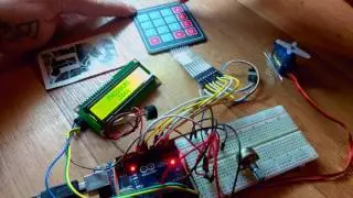 Arduino keypad door lock with i2c LCD -Test1