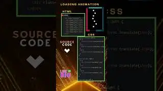 Loading Animation Using HTML & CSS #html #css #shorts