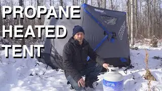 Camping In Propane Heated Tent