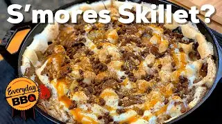 Smoked S'mores Skillet on the Camp Chef SmokePro SG Pellet Smoker | Best Ever BBQ Dessert Recipe