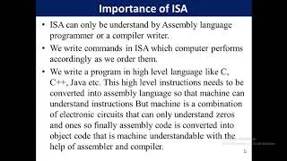 Types of ISA Architectures,Type of Instruction set architecture ,Instruction set architecture in COA