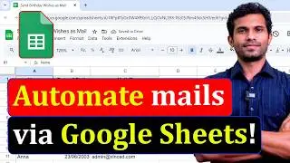 Send Automatic Birthday Wishes | Google Sheets Tutorial