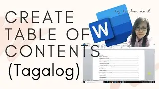 How to Create a Table of Contents | (for research paper, thesis, etc.) - TAGALOG