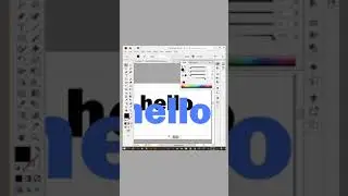 How to create 3d text effect by blending. 