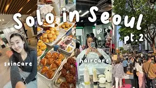 Korea Travel Vlog | cafe-hopping in Seoul, 10-step skincare treatment, & hair salon