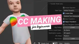 How to TRANSFER WEIGHTS for THE SIMS 4 CAS MESH | Tutorials