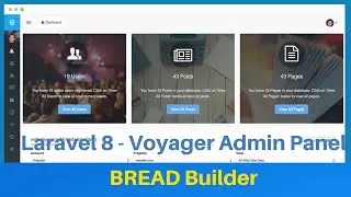 Laravel  Admin Panel #7 BREAD Builder | Voyager Admin Panel | Laravel Tutorial