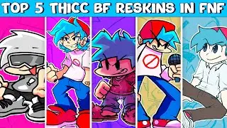 Top 5 Thicc BF Reskins in FNF - Boyfriend Reskins in Friday Night Funkin’