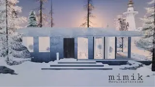 MIMIK | Modern House on the Island | The Sims 4: CC Build