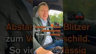 Wie viel Abstand vom Blitzer zum Tempolimitsschild ist eigentlich zulässig? 💥🚫 #verkehrsrecht