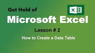 Microsoft Excel Tutorials  - How to Create a Data Table in MS Excel