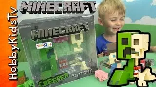 Minecraft CREEPER Deluxe Vinyl Figure Review by HobbyKidsTV