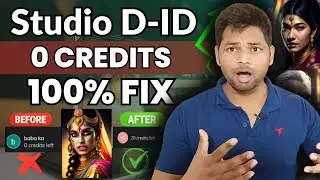 Studio D-ID 0 Credits Problem Solved 2023 | Studio d id Not Working | Showing Credit 0 in D-id