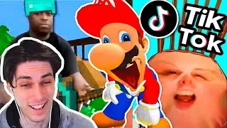 ТИК ТОК УГАР С МАРИО ! - Mario Reacts To Funny Tik Toks - Реакция