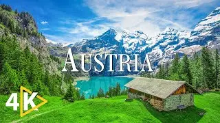 FLYING OVER AUSTRIA (4K UHD) - Soothing Music Along With Beautiful Nature Video -4K Video Ultra HD