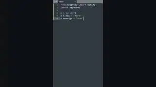 Python for Beginners: Create SIMPLE NOTIFICATION! 