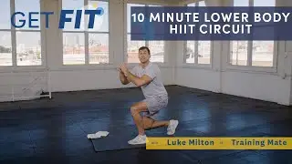 At-Home Lower Body HIIT Circuit with Luke Milton | Get Fit | Livestrong.com