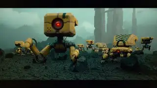 Flying bot - (3ds max + Substance painter) part 4 - final
