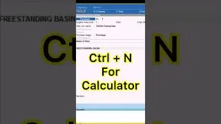 Tally Prime Calculator Trick #tally #shortcutkeys #tallycourse