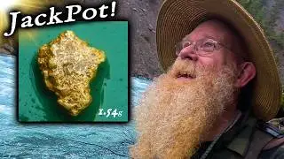 BIG GOLD NUGGET - UNDER BIG ROCK!!!