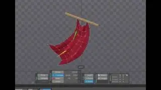 2D Cloth Animating Mesh made in Spine