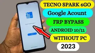 Tecno spark 6go (tecno ke5k) frp bypass || tecno spark 6go letest update frp bypass without pc 2023