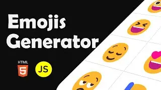 How to create Emojis generator | Create Emoji Maker using HTML & JavaScript