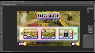 Photoshop Example | Making Cute Nintendo Switch Game UI For Unity 3D