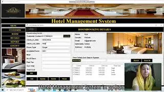 Hotel Management Software in Python with Mysql database