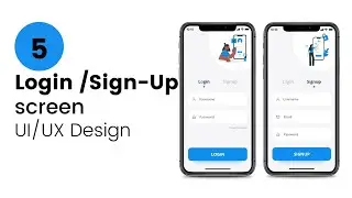 Login / Sign Up Screen UI Design | Login UI | Sign-Up UI | UI/UX Design | Android Tutorials