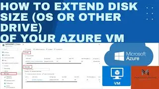 How to extend disk size (OS or Data drive) of your Azure VM from Azure portal|Resize Disk|Azure VM