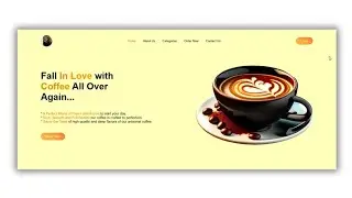 How to make Coffee Store Landing Page Using Html, CSS and JavaScript