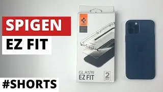 SPIGEN Glass Screen Protector- GlasTr EZ Fit for iPhone 12 and 12 pro #SHORTS