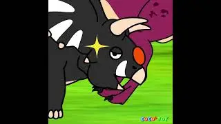 Baby Xenoceratops' grandfather was brave! #Shorts ㅣdinosaur cartoon, kids storiesㅣCoCosToy