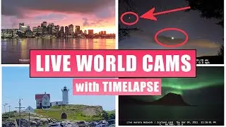 151 LIVE World Cameras, Relaxing Music, Map, Daily Timelapse - Your Armchair Travel