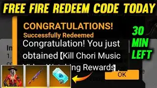 FREE FIRE REDEEM CODE TODAY | KILL CHORI MUSIC VIDEO REDEEM CODE | REDEEM CODE TODAY FREE FIRE