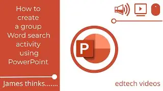 How to create   a group Word search activity using  PowerPoint