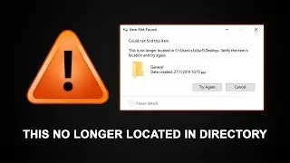 How to delete folder or file with error (this no longer located in directory)