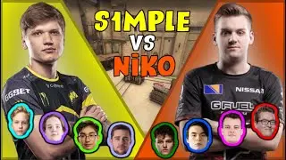 S1mple vs FaZe Niko (With Monesy and Rain) - Fpl Csgo Stream Battles