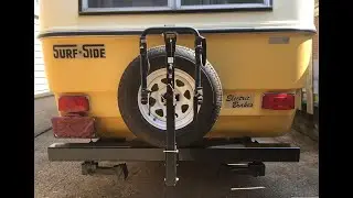 Rebuilding the rear - adding a spare tire and bike rack to my vintage trailer