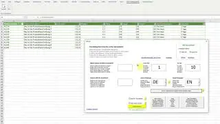 Excel Übersetzungstool mit DeepL - Excel Text Translator in 26 Sprachen vollautomatisch, new feature