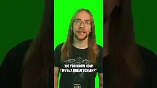 How to use a green screen #shorts