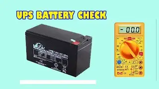 how to check ups battery is working or not | how to check ups battery with multimeter | ups battery