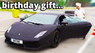 i got my mom a Lamborghini for her birthday...